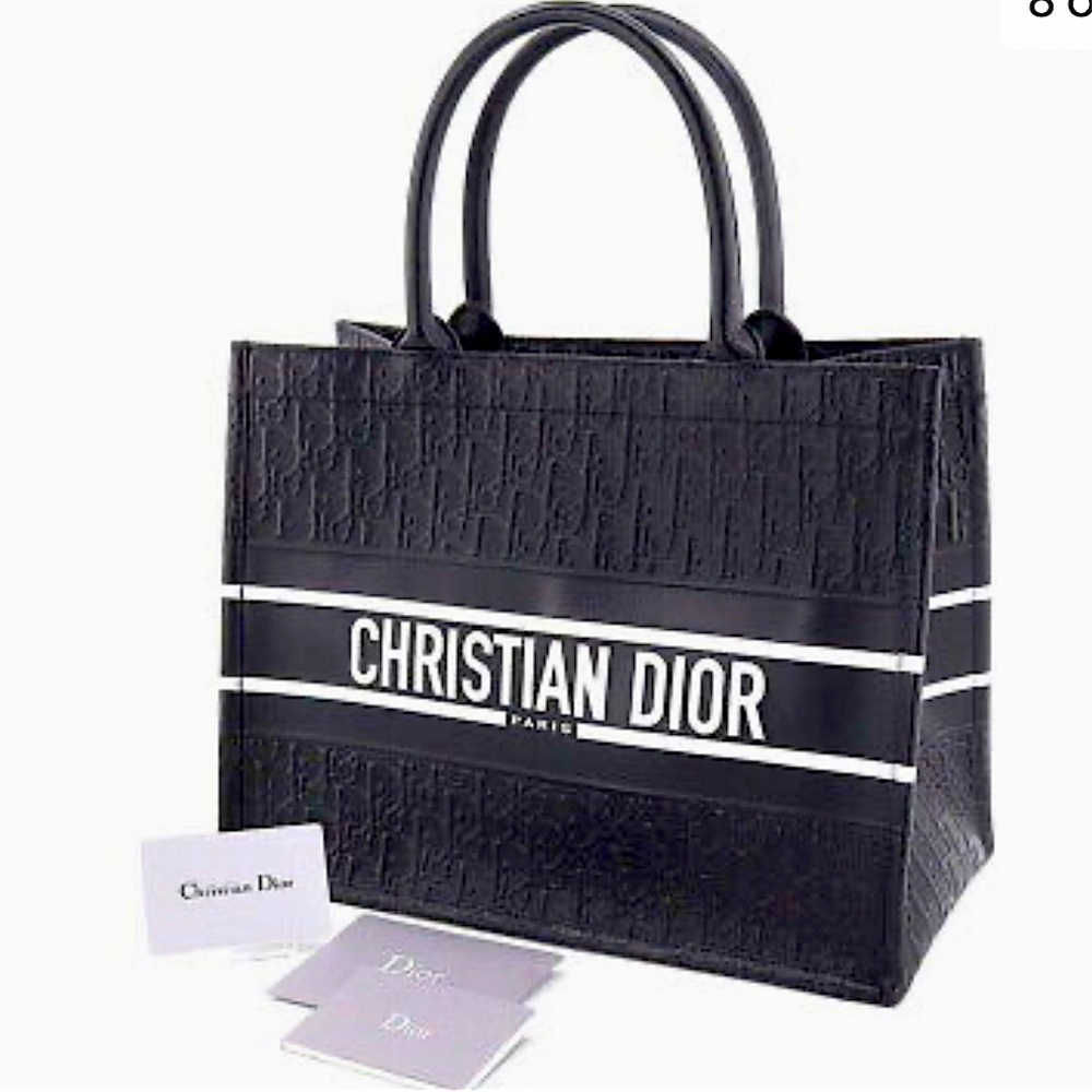Christian Dior Leather Book Tote